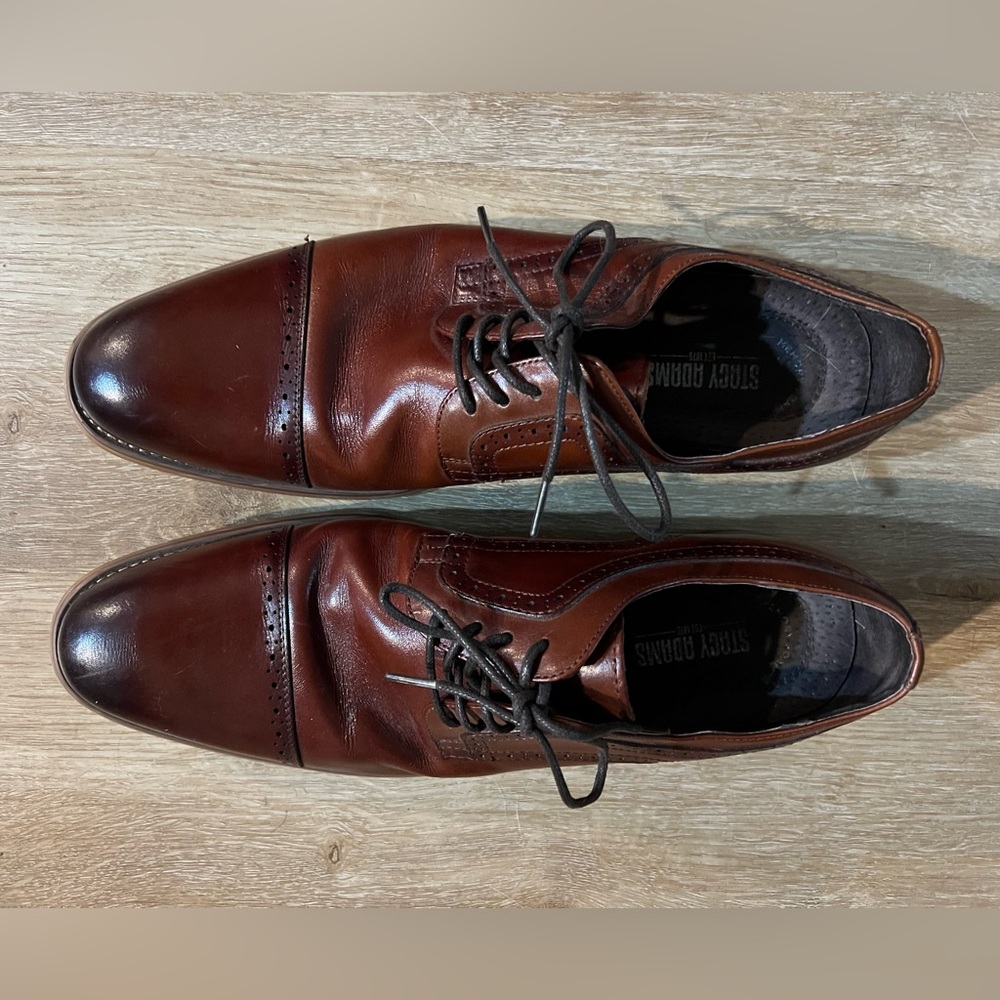 Stacy Adam’s Men’s Brown Oxford Dress Shoes